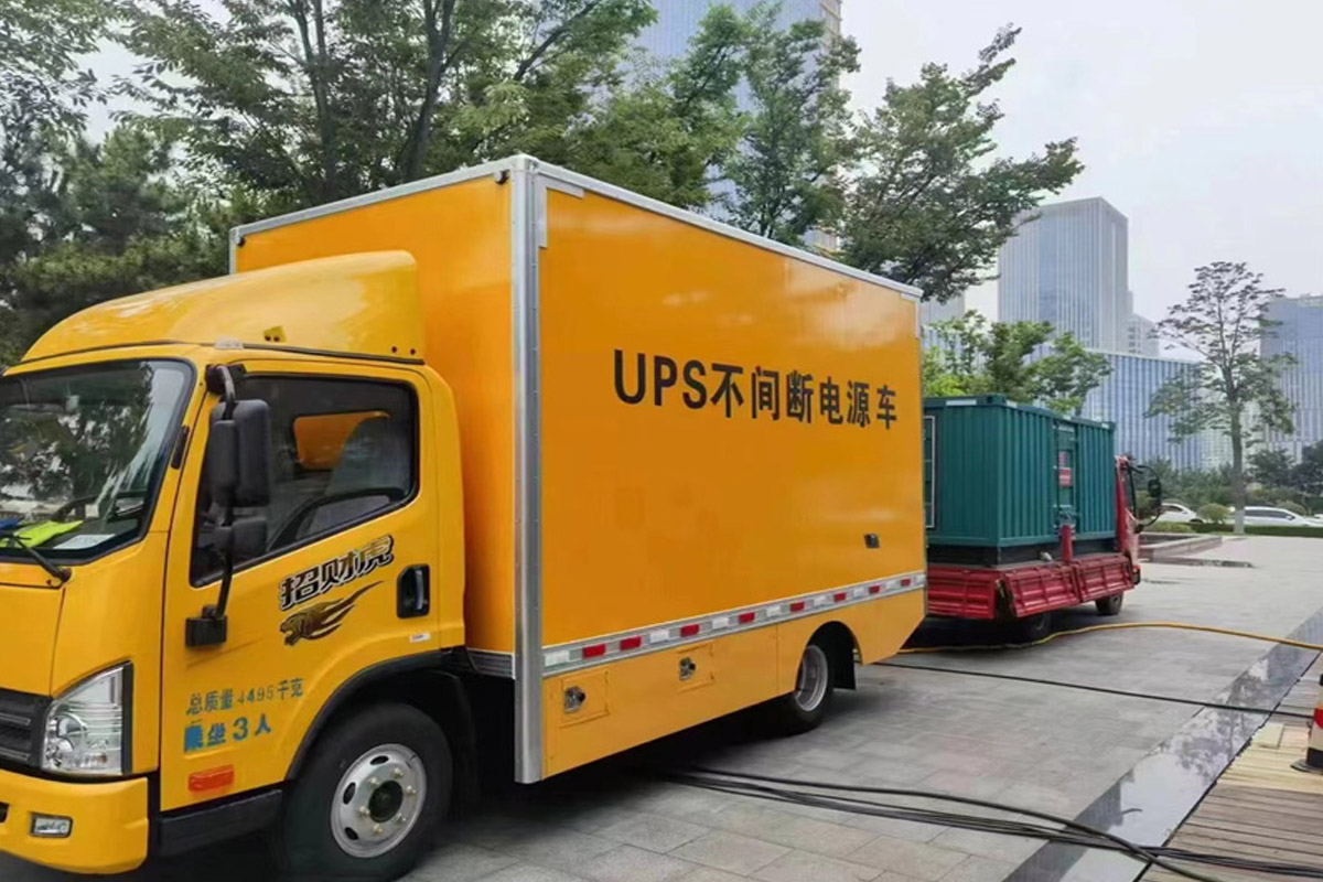 正镶白发电机租赁施工现场